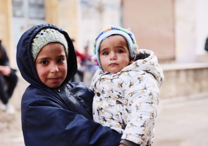 Syrie 2 kinderen - Dorcas helpt met buurthuis